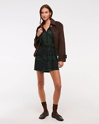 Flannel Shirt Dress
