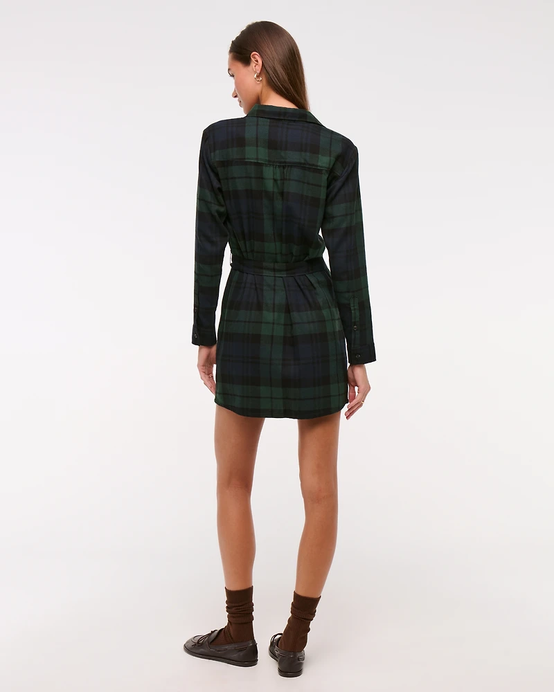 Flannel Shirt Dress