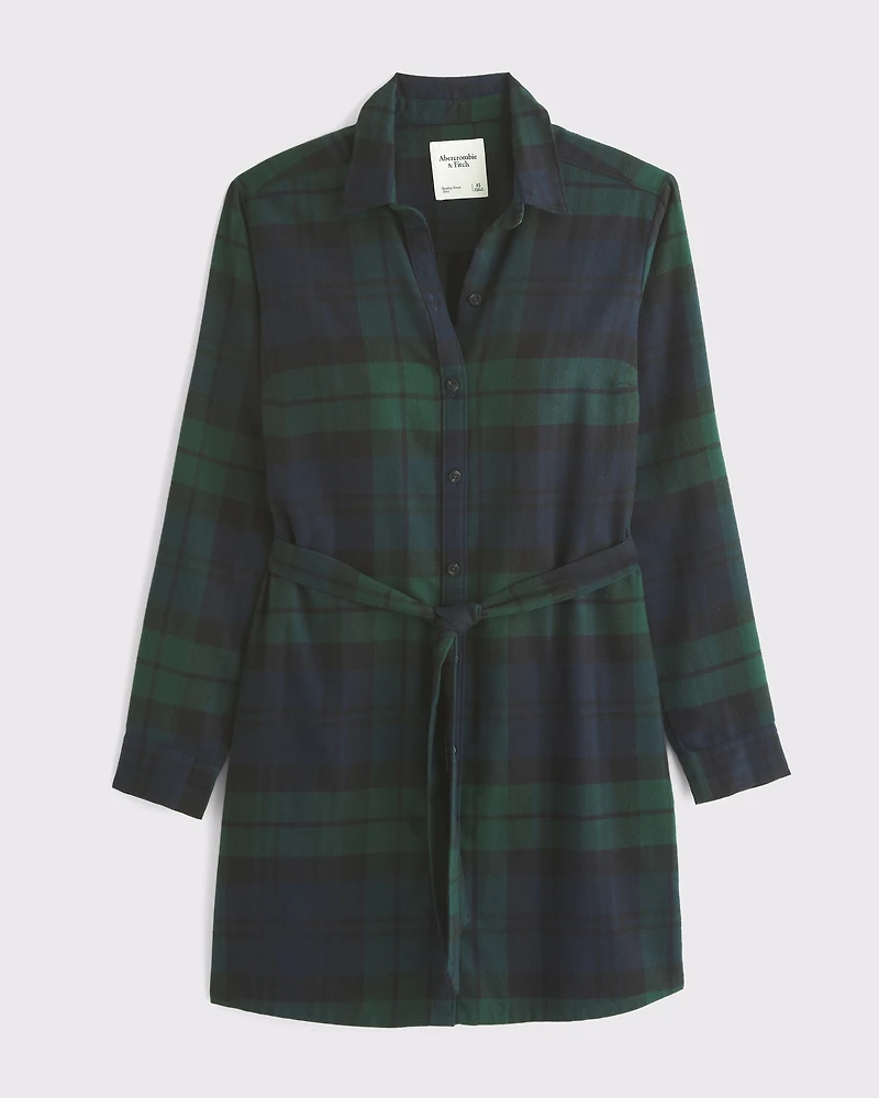 Flannel Shirt Dress