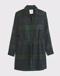 Flannel Shirt Dress