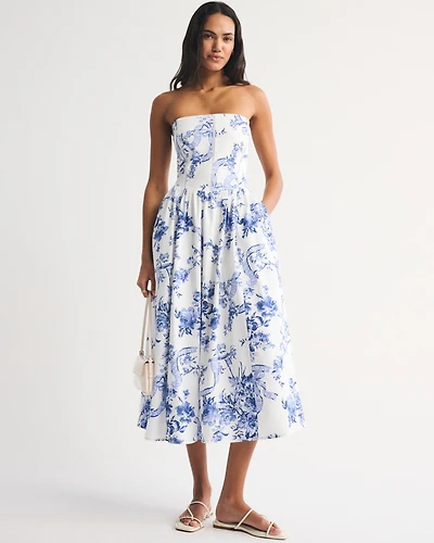 Abercrombie & Fitch A&F Bra-Free Dylan Midi Dress | The Summit