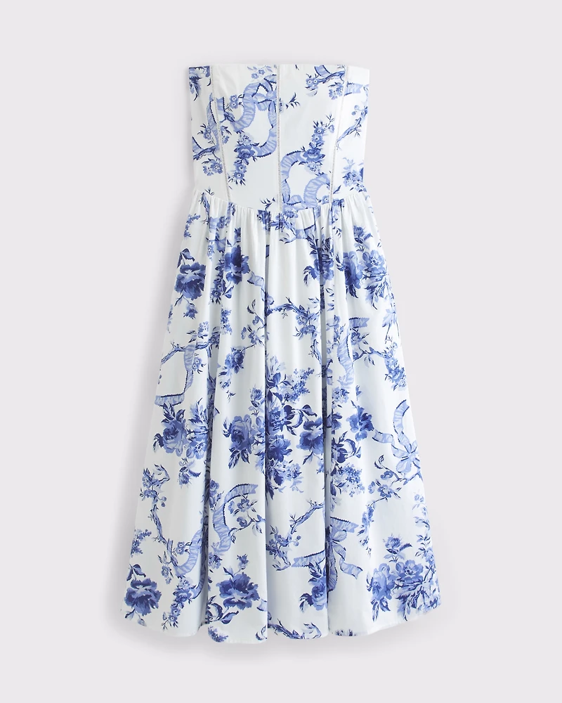 abercrombie wide strap midi dress Abercrombie & Fitch Wide Strap slim midi dress