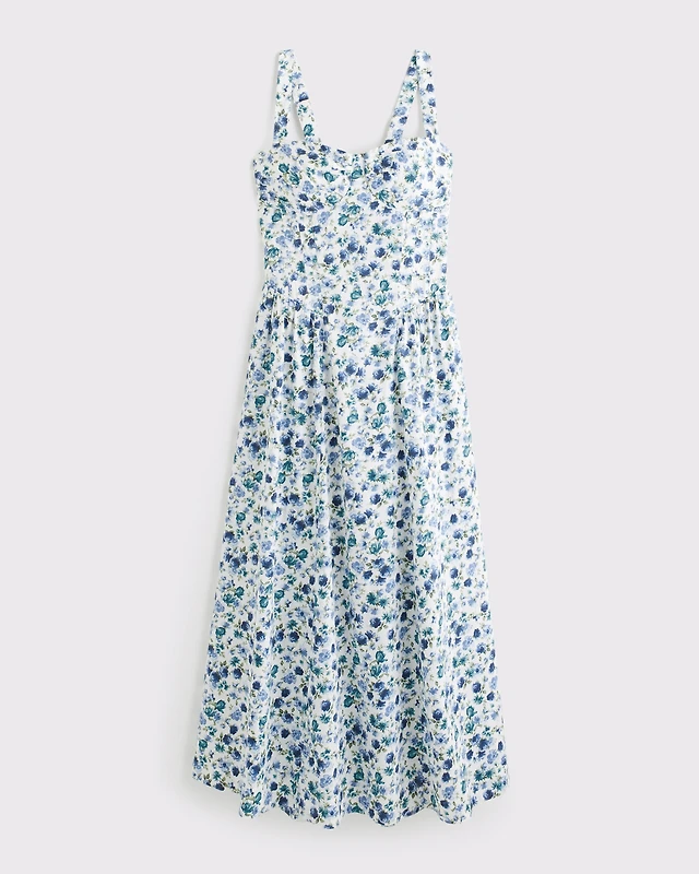 Abercrombie & Fitch Dipped-Waist Sweetheart Maxi Dress | Arden Fair Abercrombie & Fitch Dipped-Waist Sweetheart Maxi Dress | Arden Fair