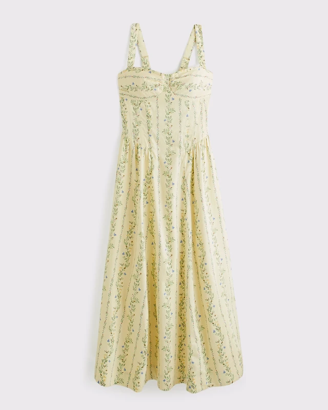 Abercrombie & Fitch Dipped-Waist Sweetheart Maxi Dress | Arden Fair