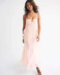 Strapless Hardware Maxi Dress