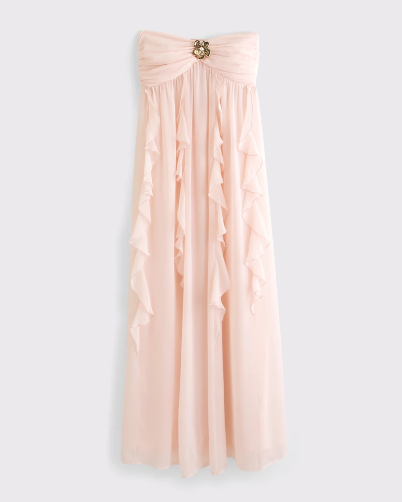 Strapless Hardware Maxi Dress