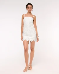 Strapless Lace Skort