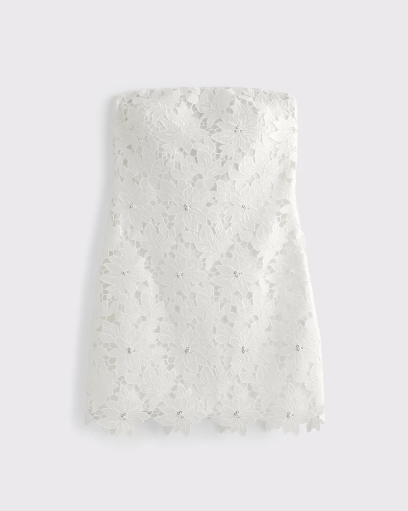 Strapless Lace Skort