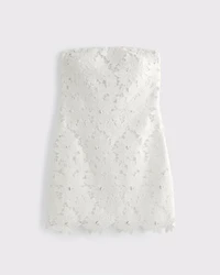 Strapless Lace Skort