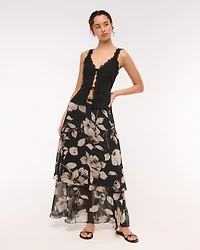 3-in-1 Convertible Tiered Maxi Dress