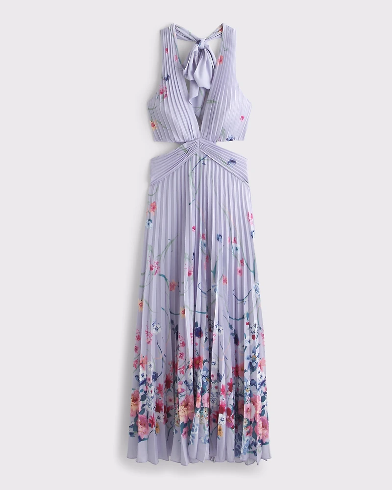 The A&F Giselle Plunge Halter Maxi Dress