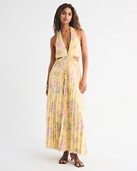 The A&F Giselle Plunge Halter Maxi Dress
