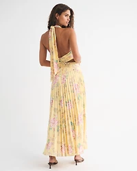 The A&F Giselle Plunge Halter Maxi Dress
