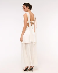 2-in-1 Convertible Hardware Maxi Dress