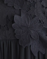 Floral Lace Flowy Maxi Dress