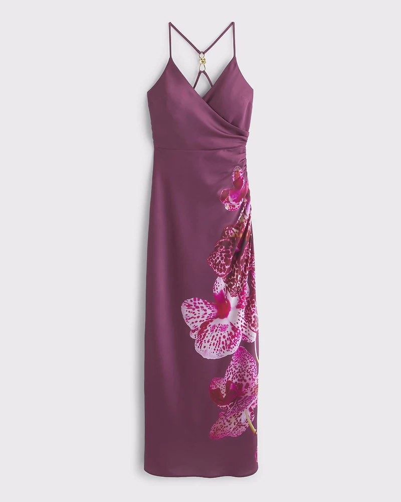 Hardware Wrap Maxi Dress