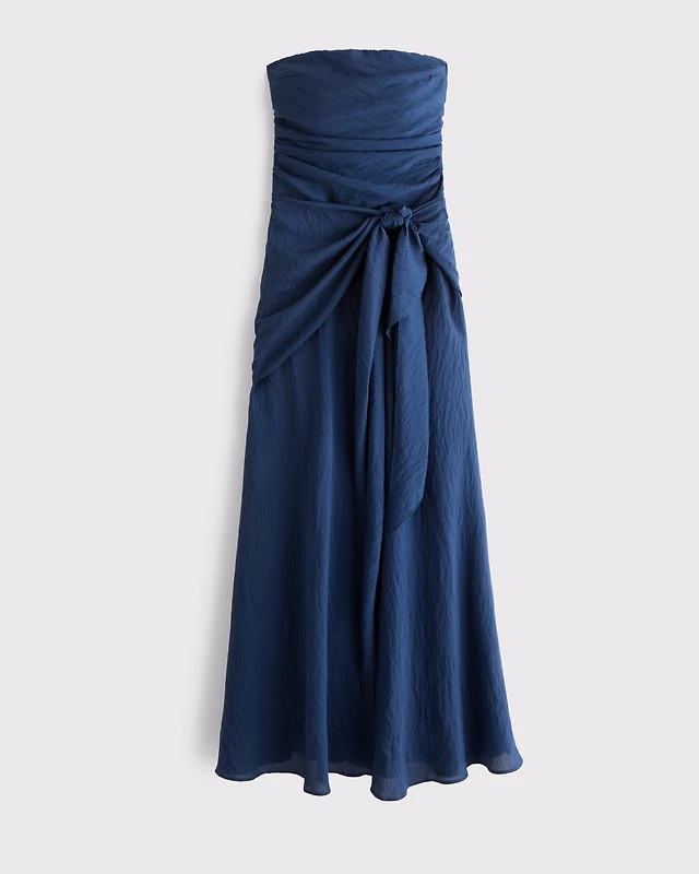 abercrombie cowl neck draped maxi dress Women's Cowl Neck Draped Maxi Dress in Dark Indigo Floral | Size XL TALL