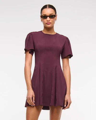 The A&F Mila Short-Sleeve Mini Dress