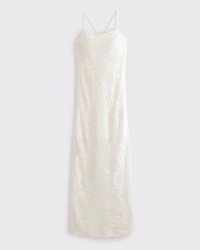 Crochet-Style Maxi Dress