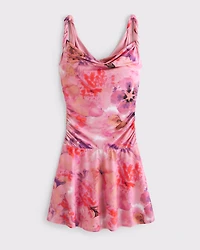 Bra-Free Draped Mini Dress