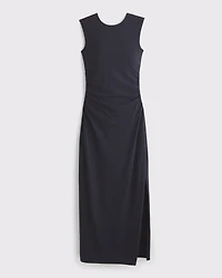 Bra-Free Open-Back Knit Midi Dress