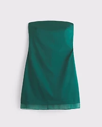 The A&F Scarlett Strapless Satin Sculpt Skort