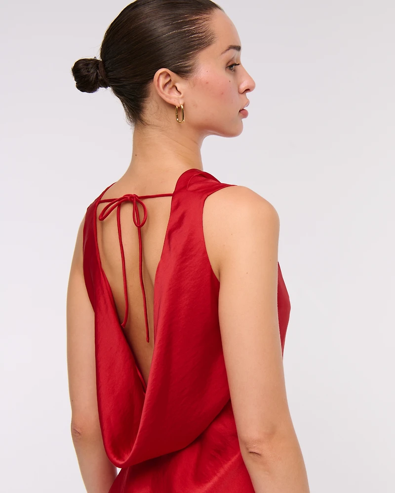 The A&F Julia Slip Cowl Neck Maxi Dress