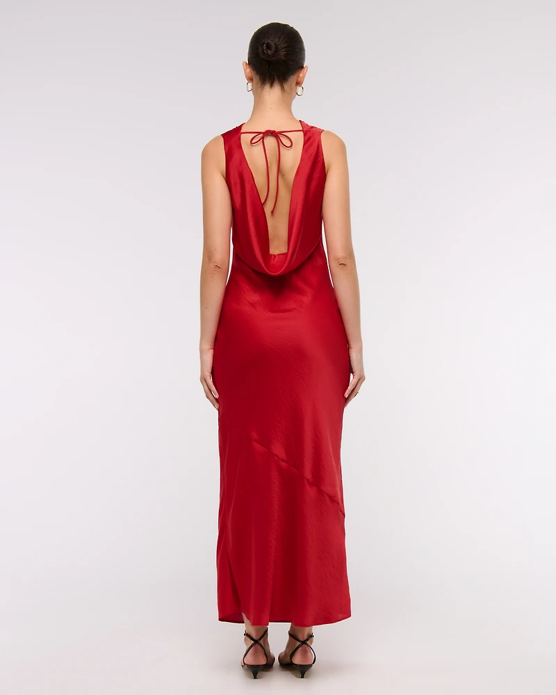 The A&F Julia Slip Cowl Neck Maxi Dress
