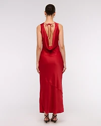 The A&F Julia Slip Cowl Neck Maxi Dress