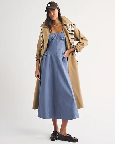 brown vintage dress Robe en lin brun | 1770