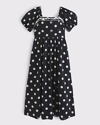 A&F Emerson Puff Sleeve Midi Dress
