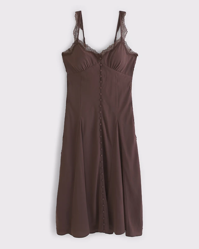 Abercrombie & Fitch Bra-Free Lace-Trim Rib Cami | The Summit