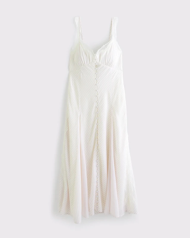 white bias cut dress White Bias-Cut Tie-Back Maxi Dress – Ro&Zo