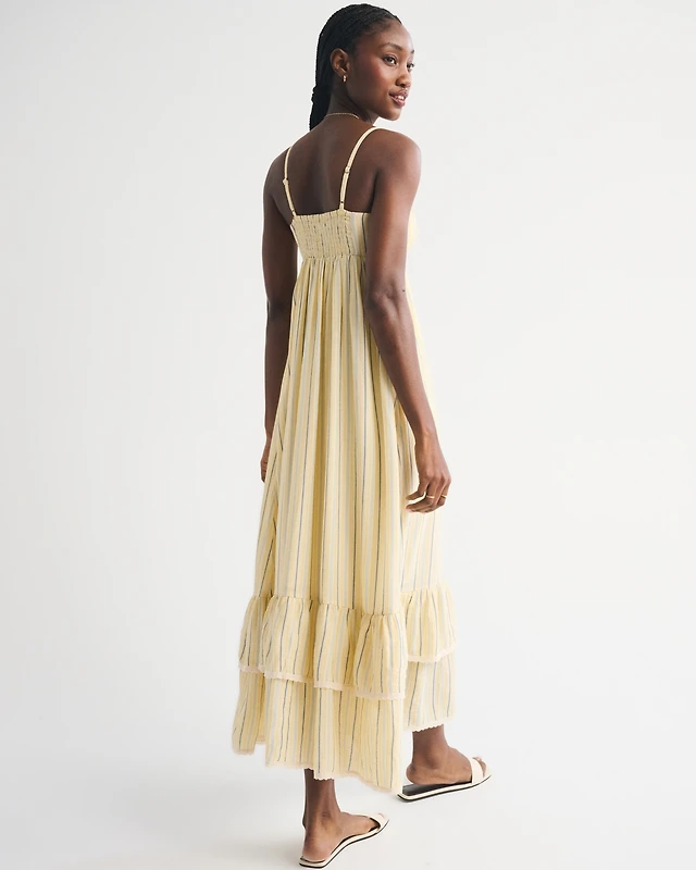 Abercrombie & Fitch Pintuck Flowy Maxi Dress | Arden Fair