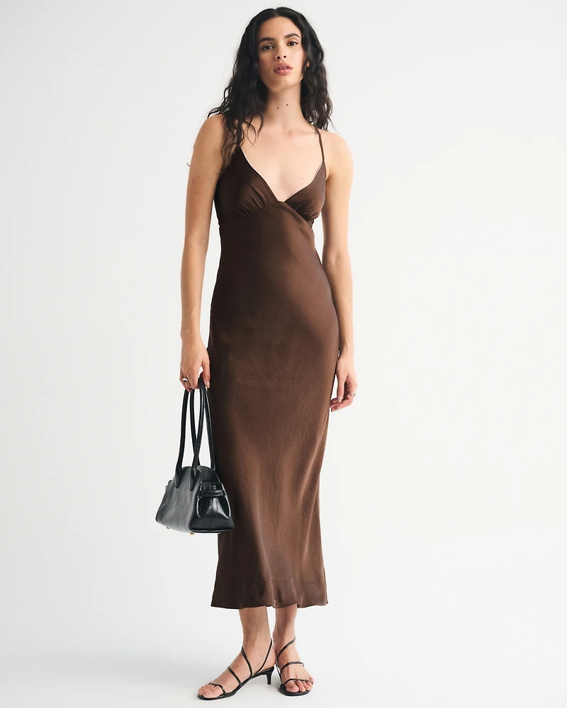 A&F Julia Reversible Slip Maxi Dress