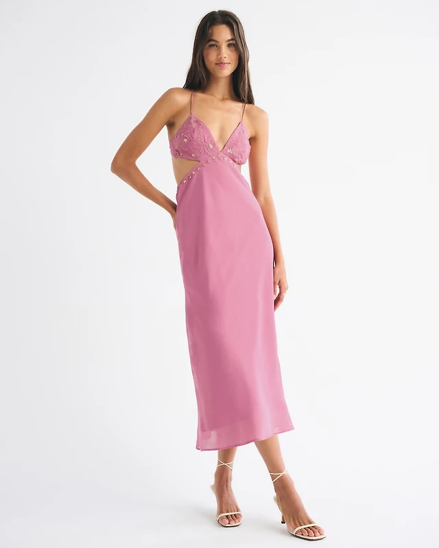 knee length dresses for ladies The Jocelyn Sleeveless Slip Midi Dress by Maeve