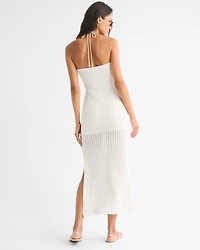 Strapless Hardware Crochet-Style Maxi Dress