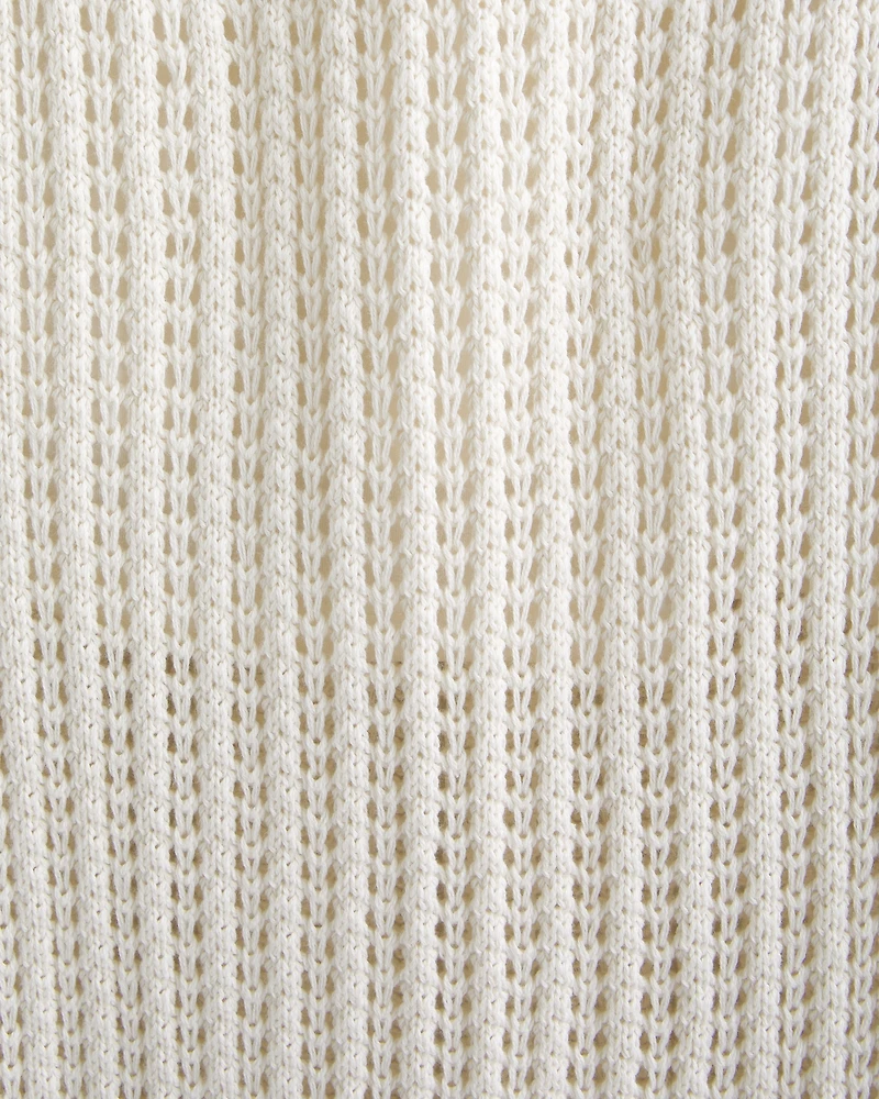 Strapless Hardware Crochet-Style Maxi Dress