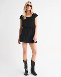 Angel Sleeve Easy Waist Skort