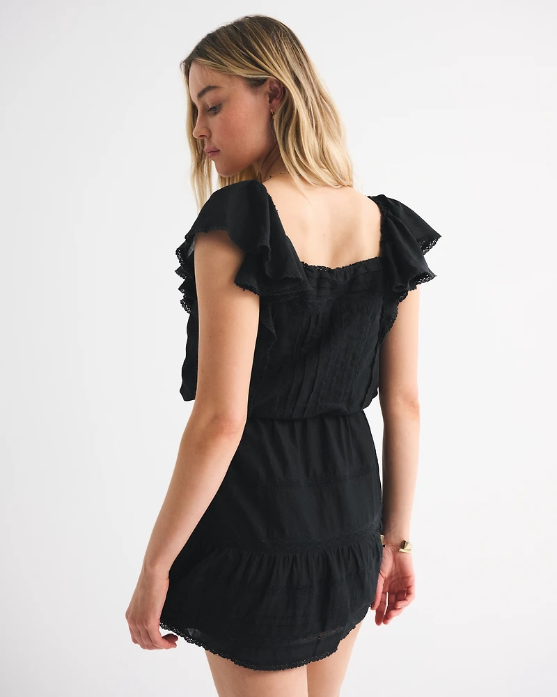 Angel Sleeve Easy Waist Skort