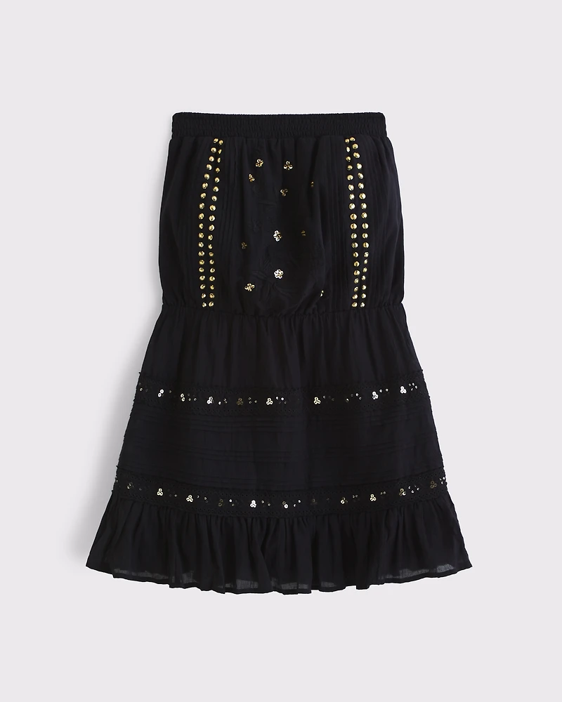 Strapless Easy Waist Mini Dress