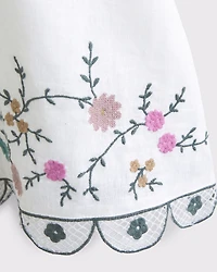 Embroidered Flowy Maxi Dress