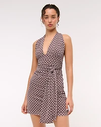 Mesh Multiway Knit Mini Dress