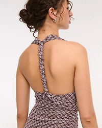 Mesh Multiway Knit Mini Dress