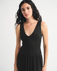 A&F Convertible Mesh Maxi Dress