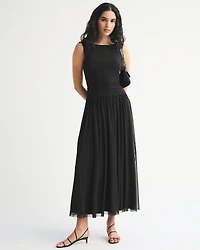 A&F Convertible Mesh Maxi Dress
