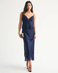 Bra-Free Lace-Pieced Set Top