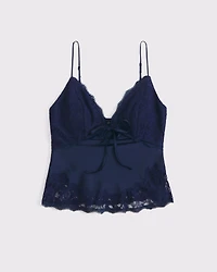 Bra-Free Lace-Pieced Set Top