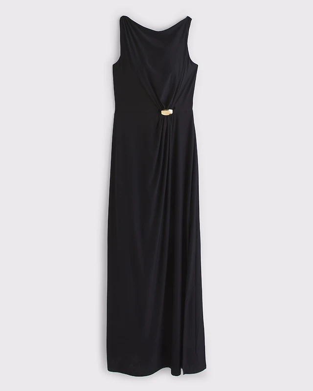 Abercrombie & Fitch Bra-Free Clasp-Back Cutwork Flowy Maxi Dress |  MainPlace Mall