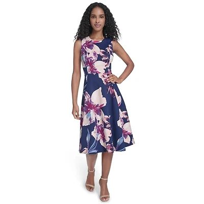 Calvin Klein Women's Sleeveless Jersey Fit & Flare Midi Dress | Connecticut Post Mall Calvin Klein Women's Sleeveless Jersey Fit & Flare Midi Dress | Connecticut Post Mall